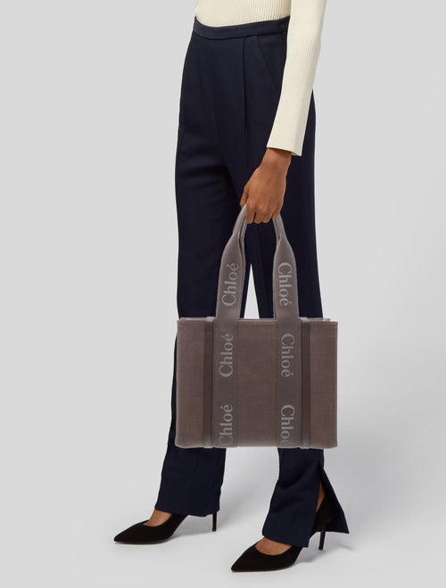 Chloé Canvas Chloe Woody Medium