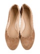 Chloé Suede Scalloped Accent Ballet Flats