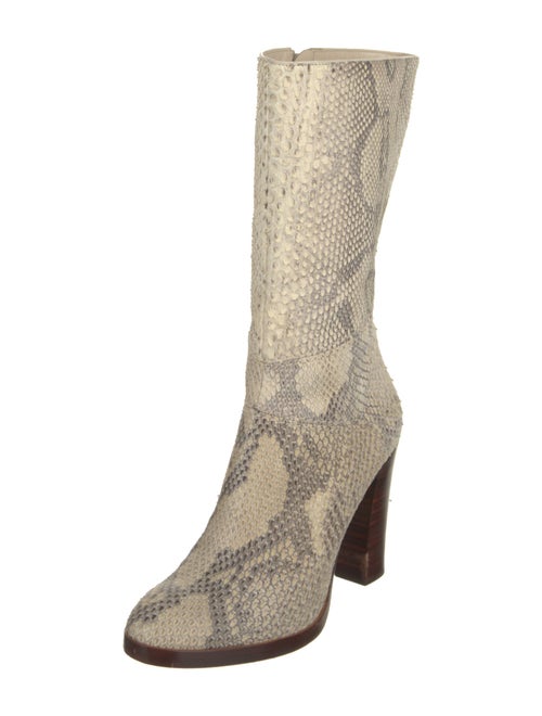 Chloé Snakeskin Animal Print Sock Boots