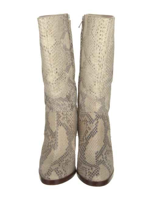 Chloé Snakeskin Animal Print Sock Boots