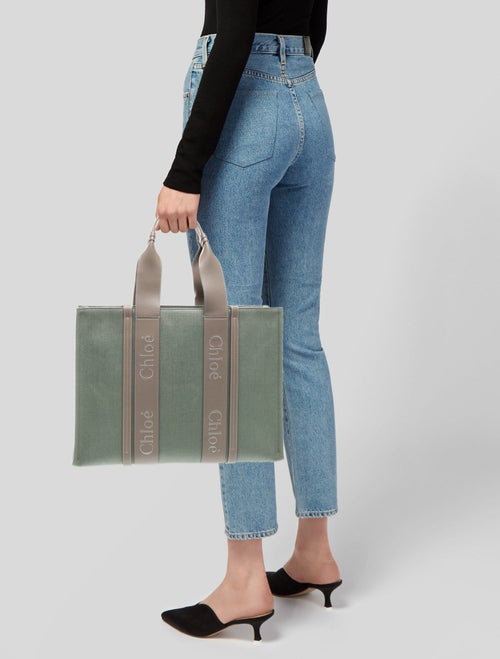 Chloé Canvas Chloe Woody Medium