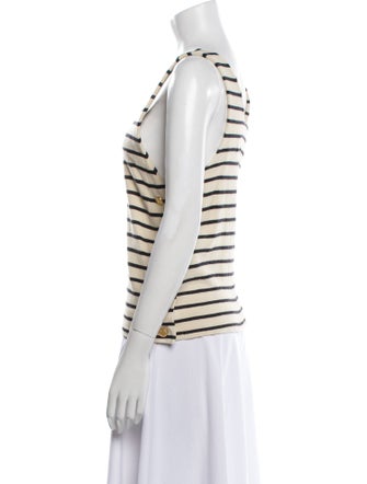 Chloé Striped Scoop Neck Top