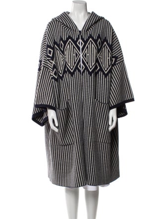 Chloé Wool Striped Coat