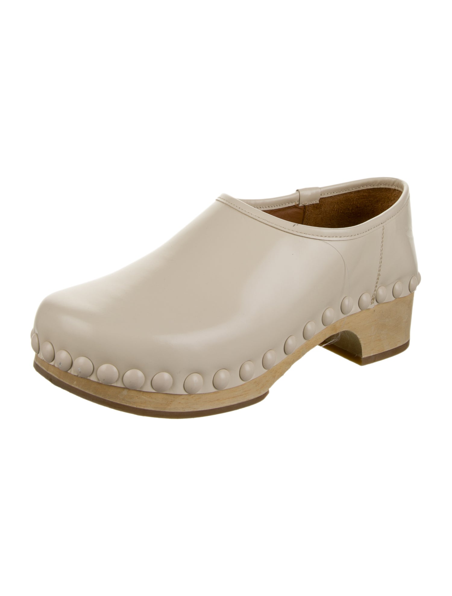 Chloé Leather Studded Accents Oxfords