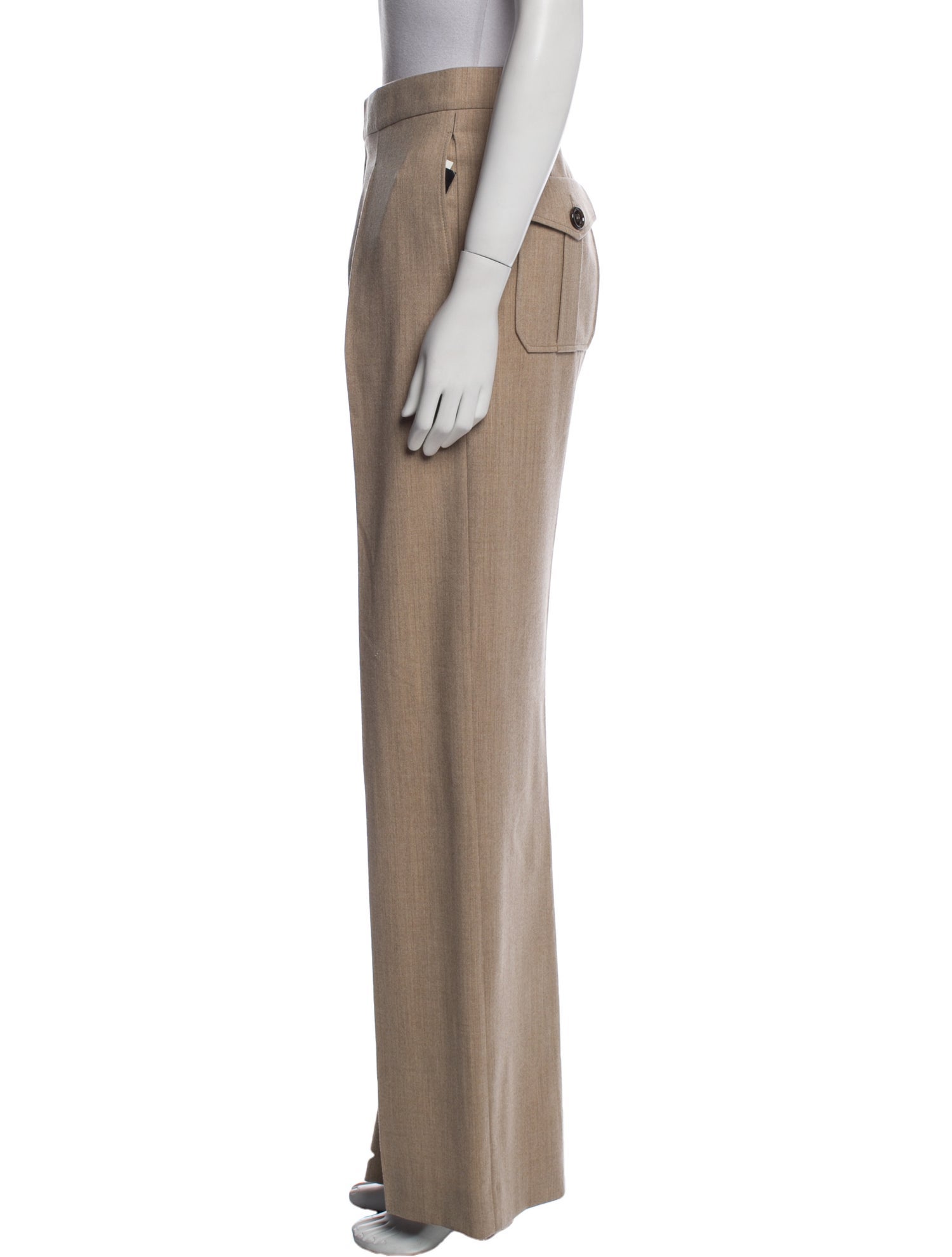 Chloé Virgin Wool Wide Leg Pants