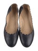 Chloé Leather Scalloped Accent Ballet Flats