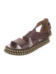 Chloé Leather Studded Accents Sandals