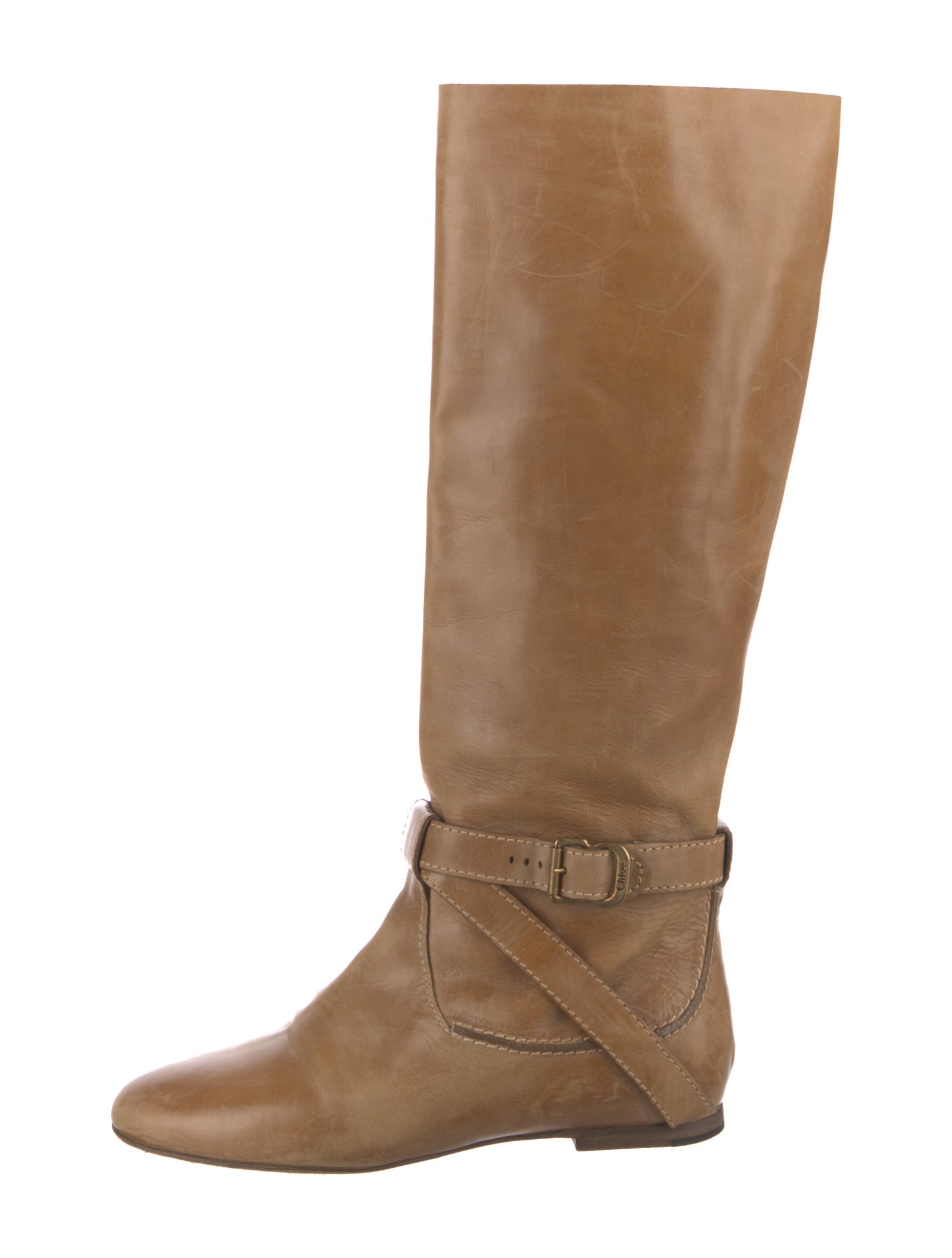 Chloé Leather Riding Boots