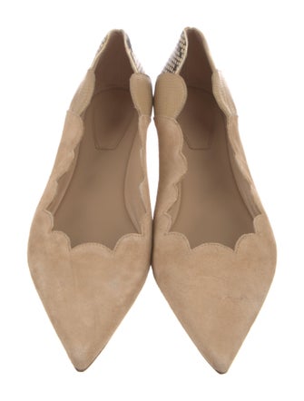 Chloé Suede Animal Print Flats