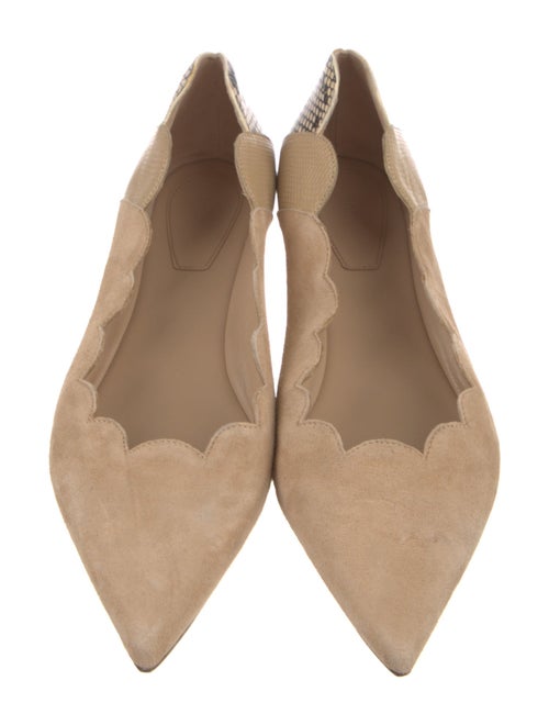 Chloé Suede Animal Print Flats
