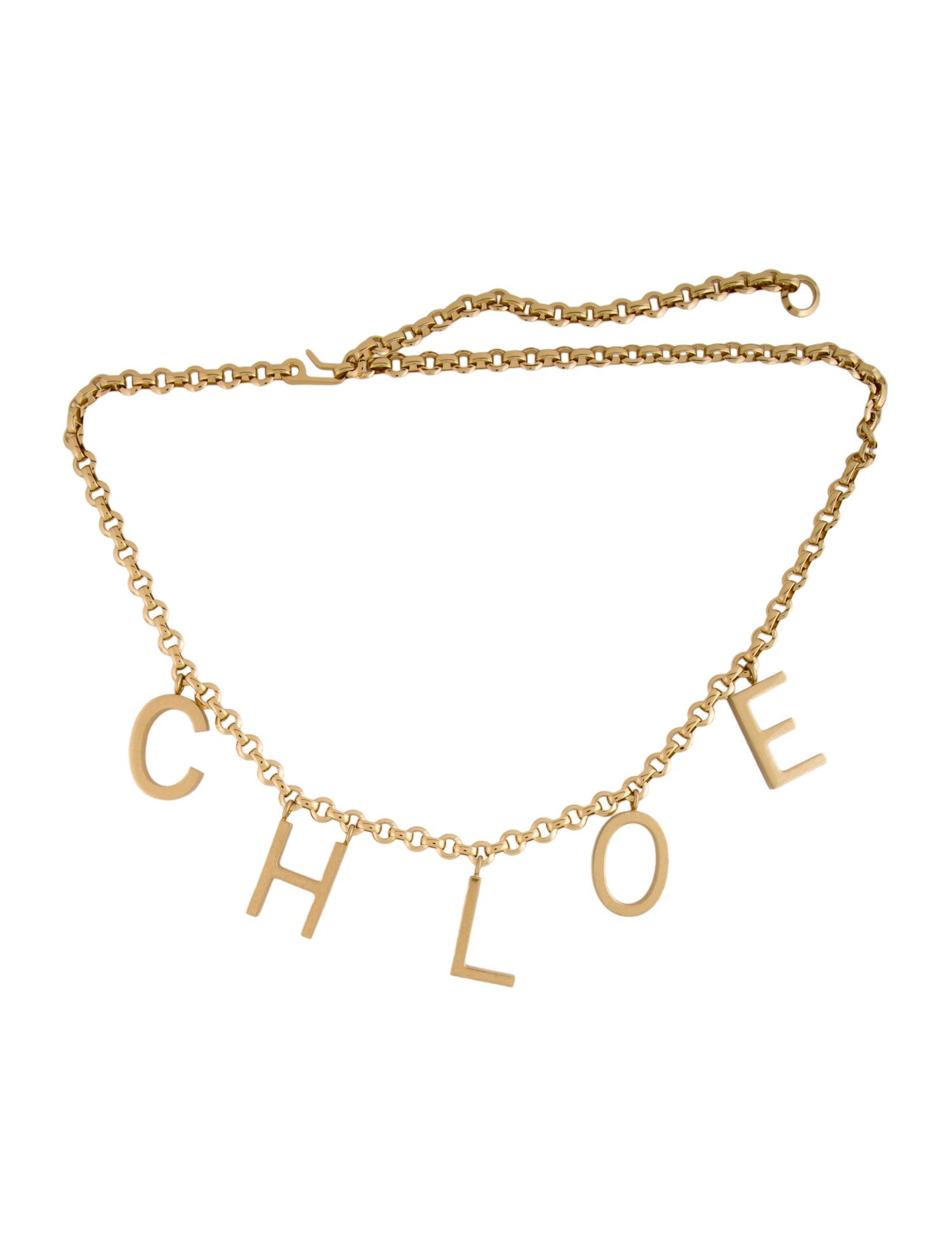 Chloé Letters Skinny Waist Belt w/ Tags
