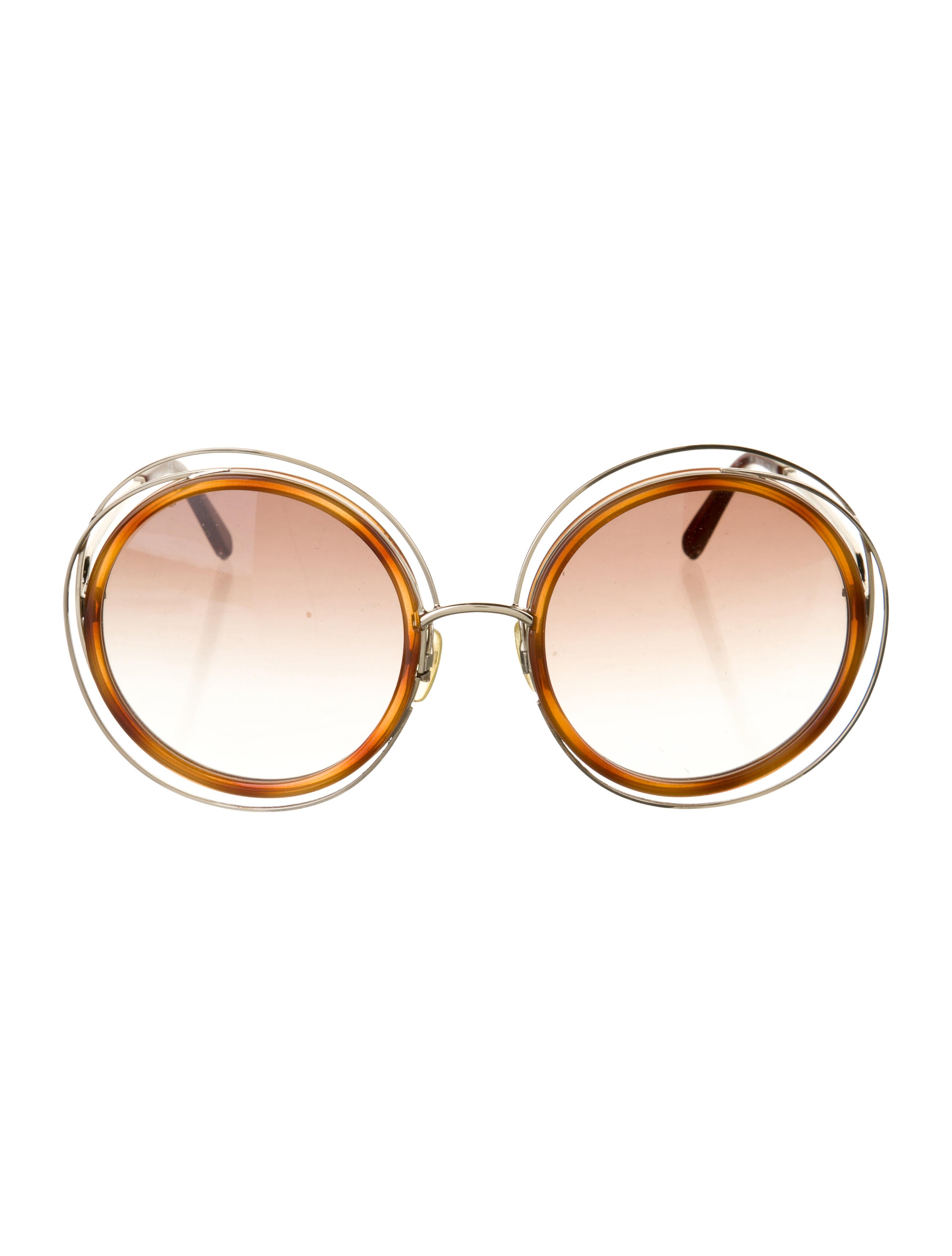 Chloé Round Gradient Sunglasses