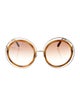 Chloé Round Gradient Sunglasses