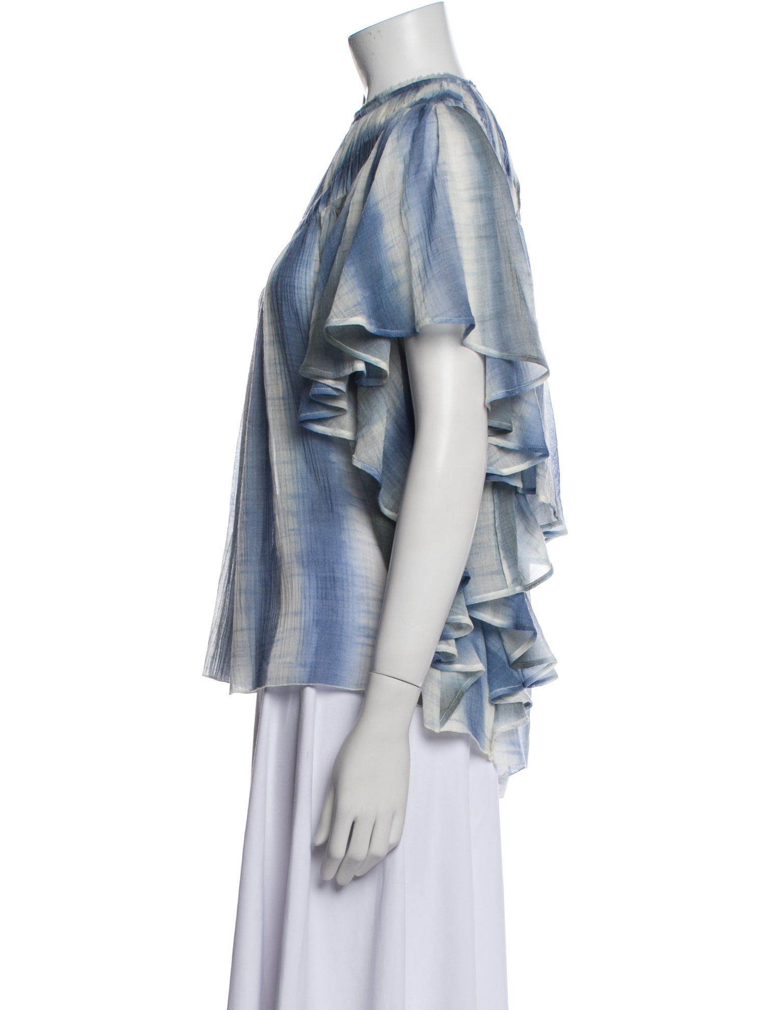 Chloé Virgin Wool Striped Blouse