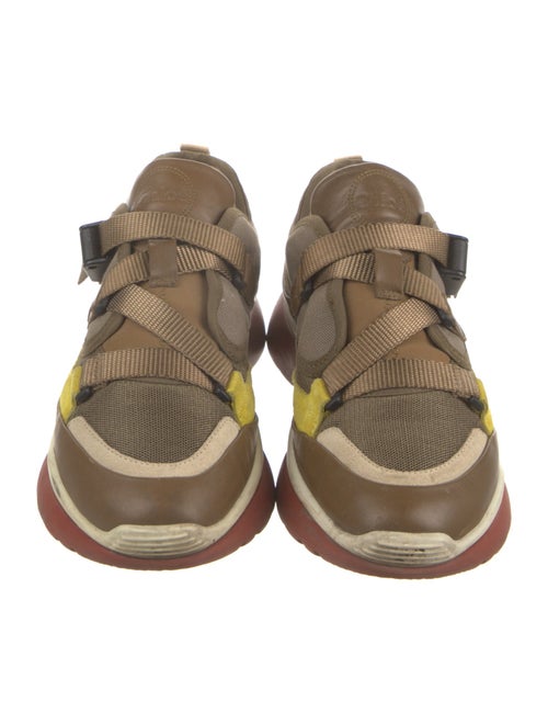 Chloé Leather Colorblock Pattern Athletic Sneakers