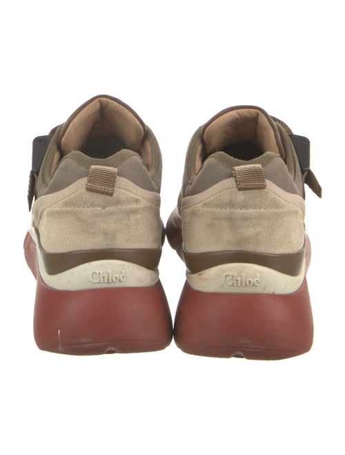 Chloé Leather Colorblock Pattern Athletic Sneakers