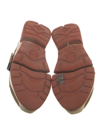 Chloé Leather Colorblock Pattern Athletic Sneakers