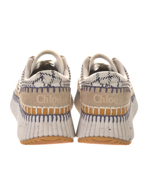 Chloé Patterned Whipstitch Trim Sneakers