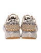 Chloé Patterned Whipstitch Trim Sneakers