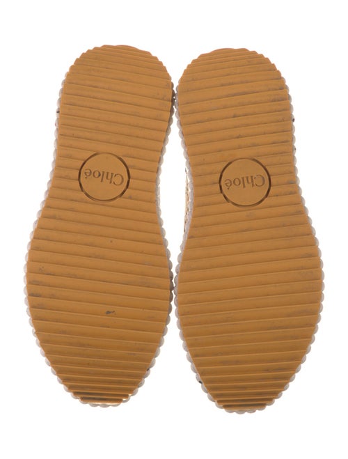 Chloé Patterned Whipstitch Trim Sneakers