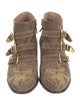 Chloé Suede Studded Accents Western Boots