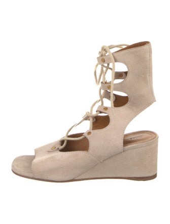 Chloé Suede Lace-Up Boots