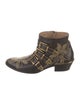 Chloé Leather Studded Accents Western Boots