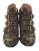 Chloé Leather Studded Accents Western Boots