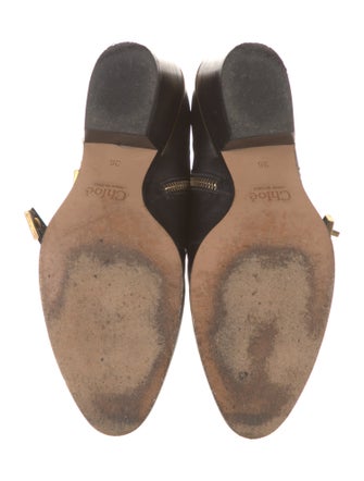 Chloé Leather Studded Accents Western Boots