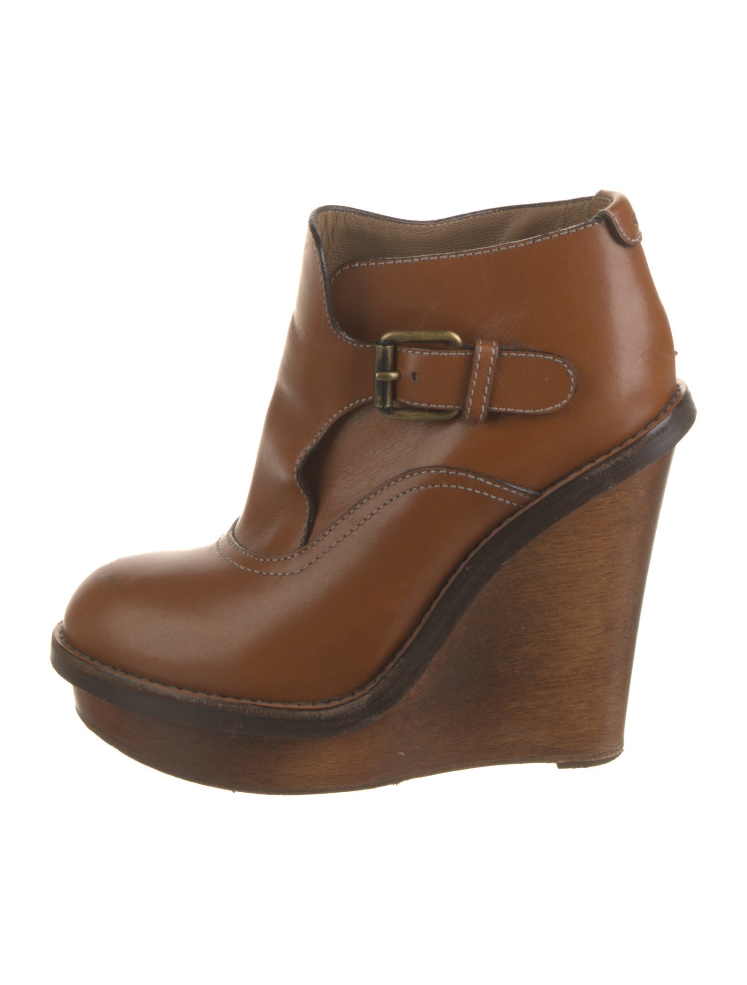 Chloé Leather Colorblock Pattern Boots