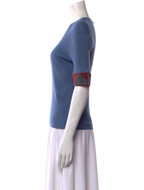 Chloé V-Neck Three-Quarter Sleeve Top