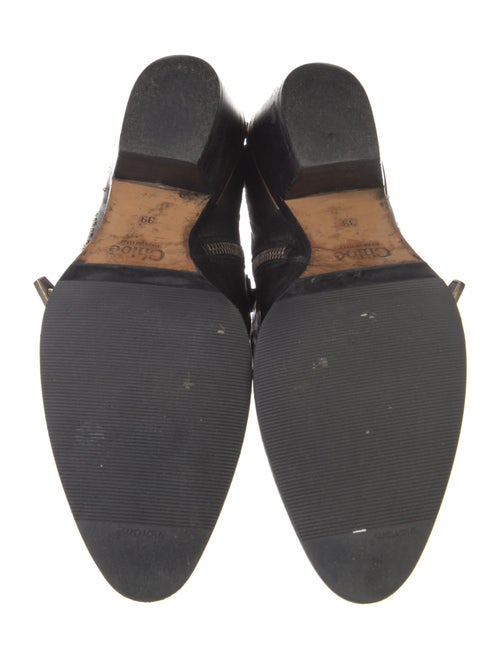 Chloé Leather Studded Accents Boots