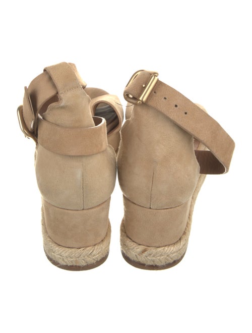 Chloé Suede Scalloped Accent Espadrilles