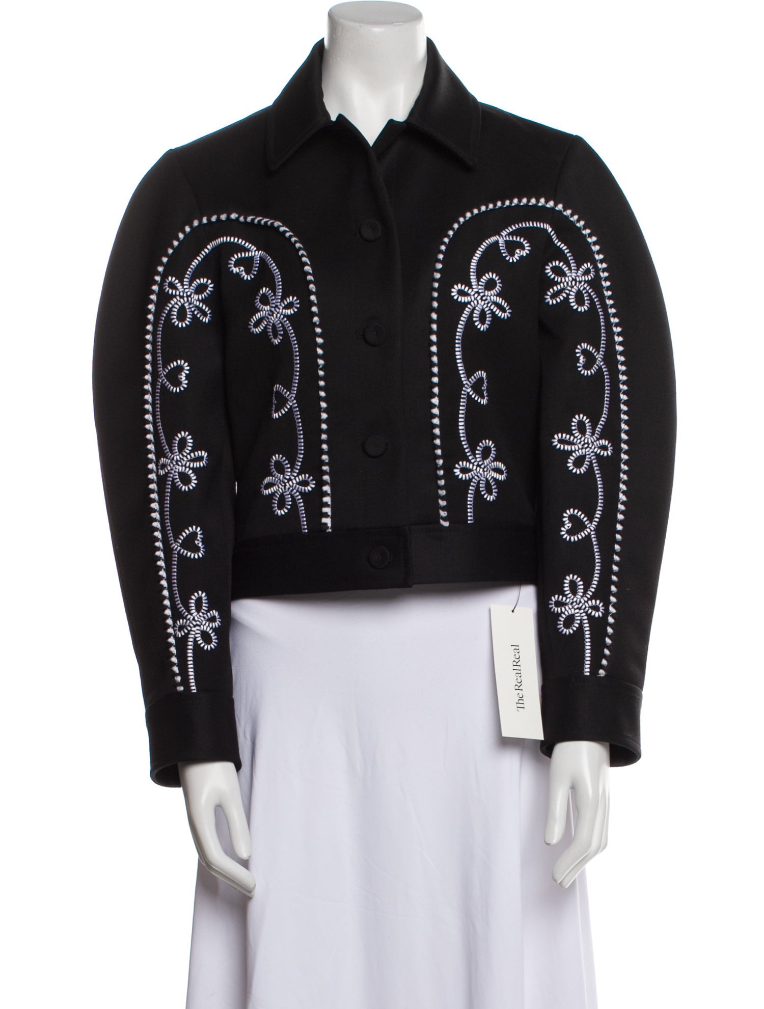 Chloé Virgin Wool Printed Evening Jacket