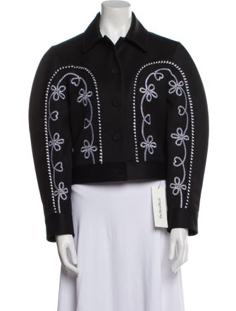 Chloé Virgin Wool Printed Evening Jacket