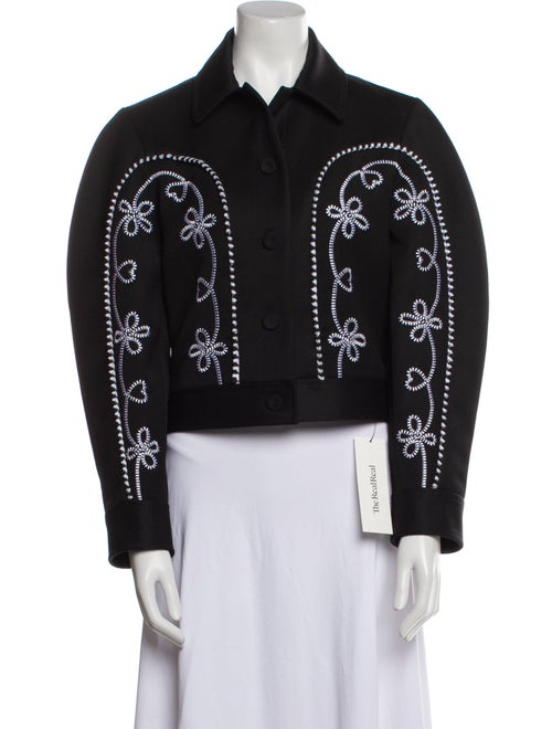 Chloé Virgin Wool Printed Evening Jacket