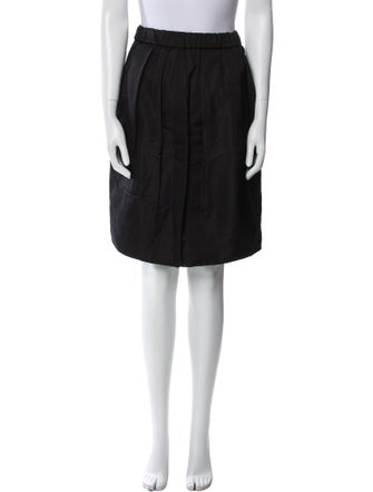 Chloé Pleated Accents Knee-Length Skirt