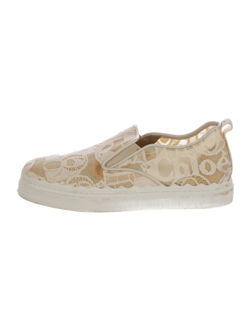 Chloé Lace Lace Pattern Espadrille Sneakers