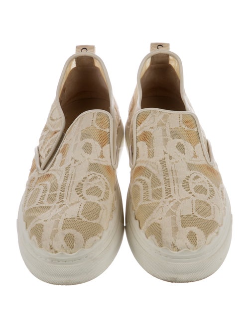 Chloé Lace Lace Pattern Espadrille Sneakers