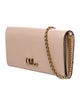 Chloé Leather Iconic Flap Wallet on Chain