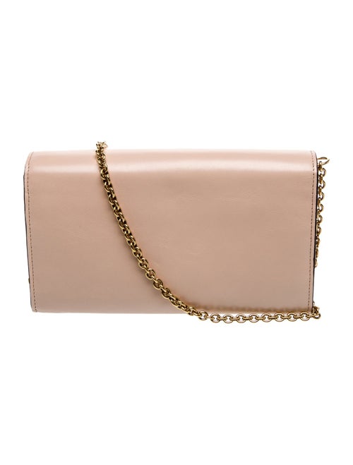 Chloé Leather Iconic Flap Wallet on Chain