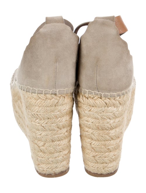 Chloé Suede Scalloped Accent Espadrilles