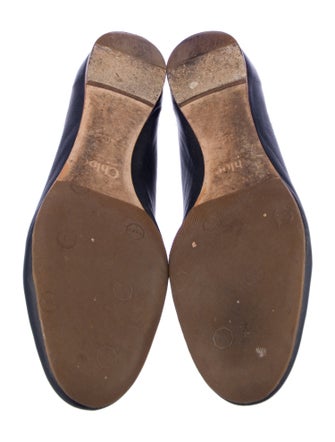 Chloé Leather Scalloped Accent Ballet Flats