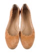 Chloé Suede Scalloped Accent Ballet Flats