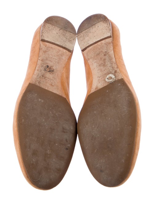 Chloé Suede Scalloped Accent Ballet Flats