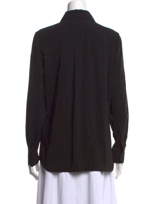 Chloé Silk Long Sleeve Button-Up Top