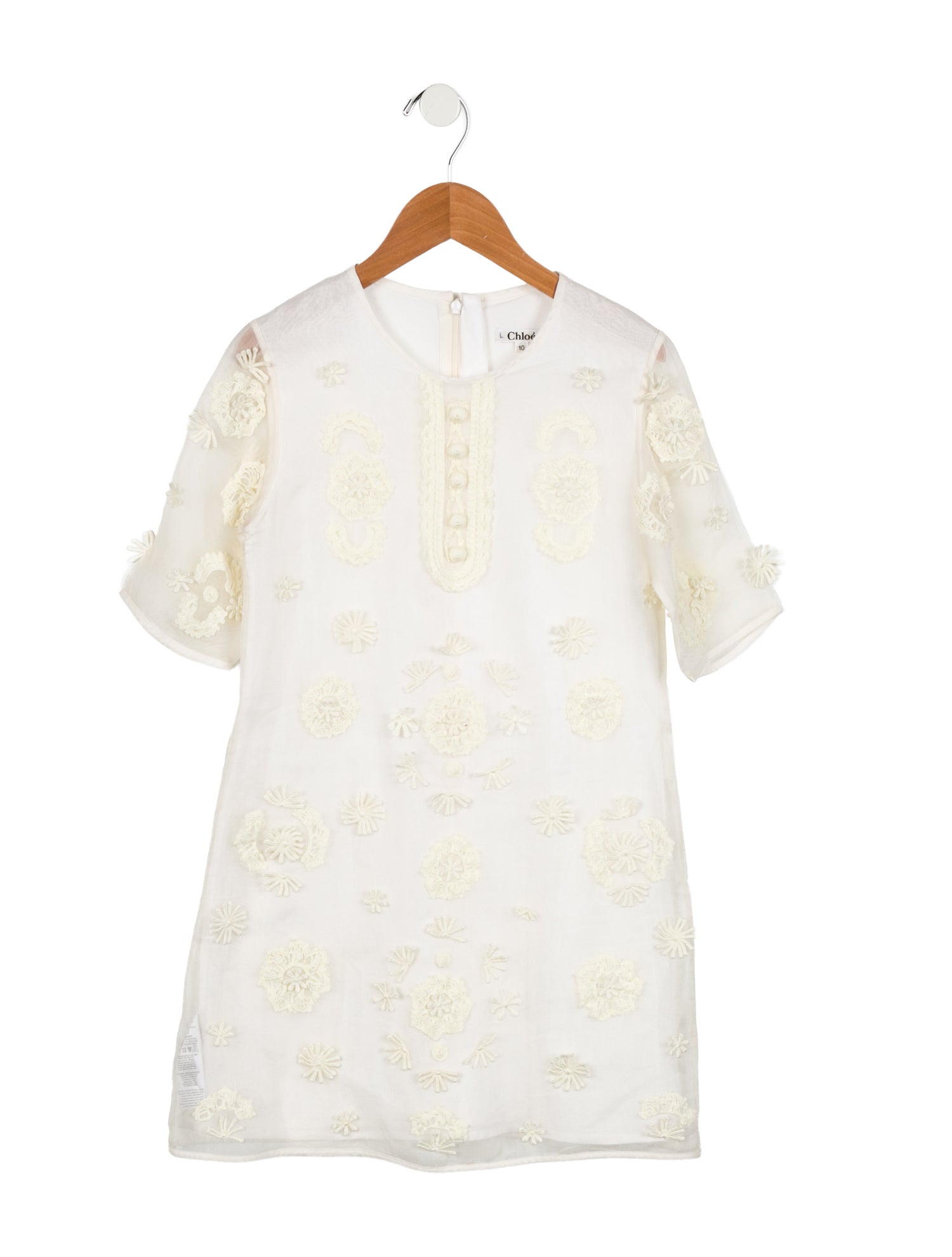Chloé Girls' Short Sleeve Dress