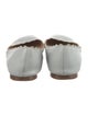 Chloé Leather Scalloped Accent Ballet Flats