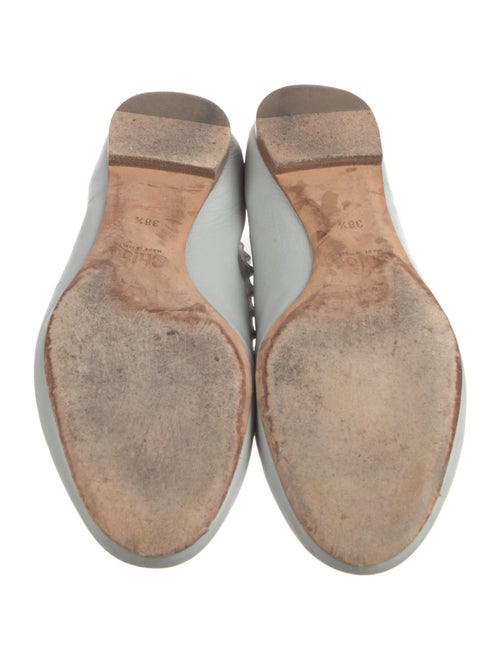 Chloé Leather Scalloped Accent Ballet Flats