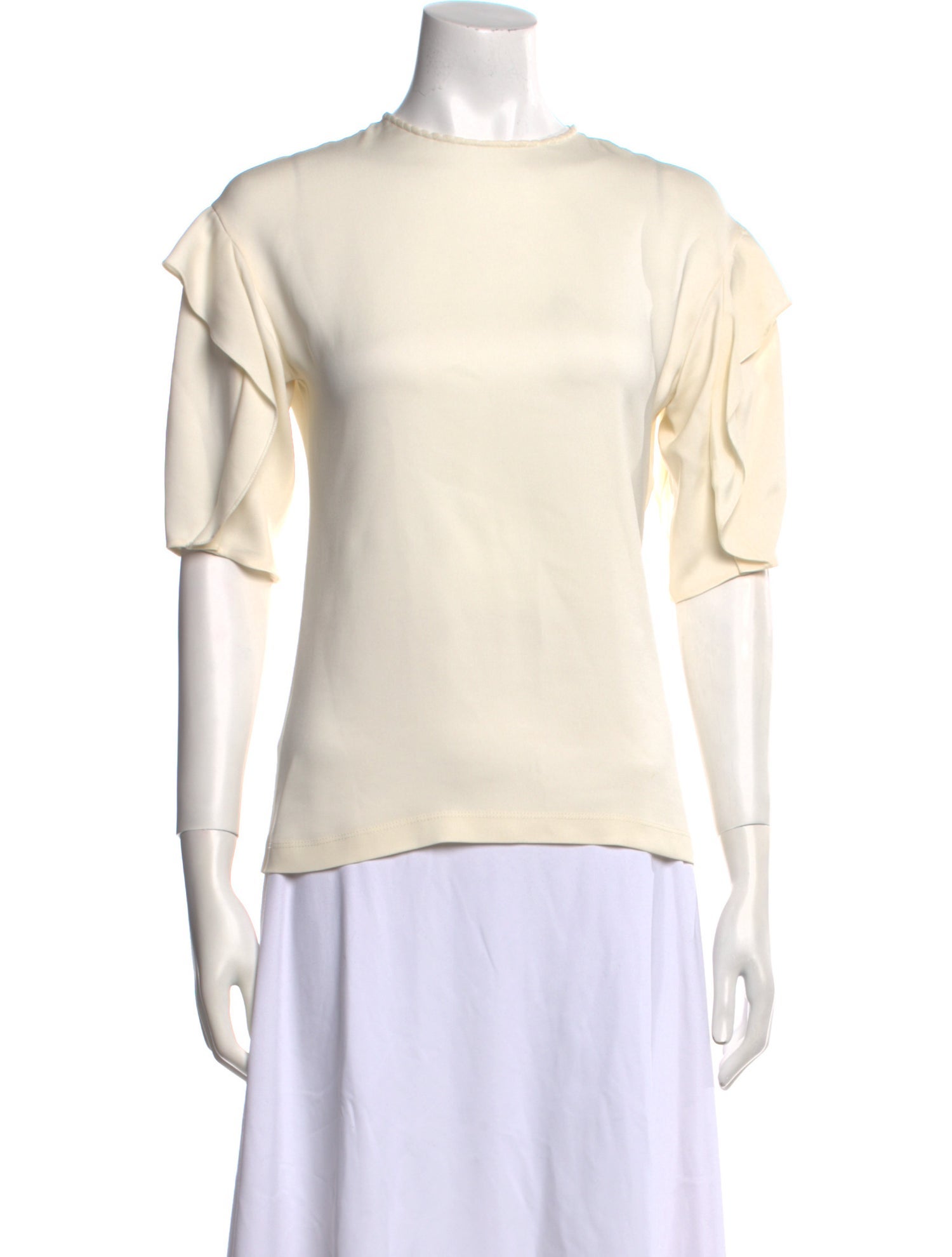 Chloé Silk Crew Neck Top